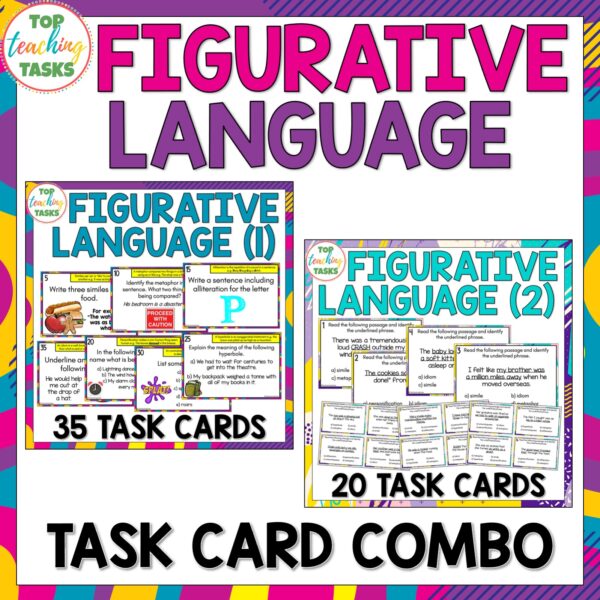 Figurative Language Task Card Combo