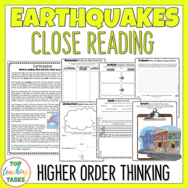 Earthquakes Reading Comprehension