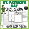 St Patricks Day Reading Comprehension