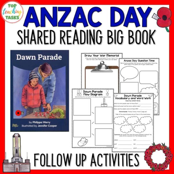 Anzac Day Shared Reading Activities