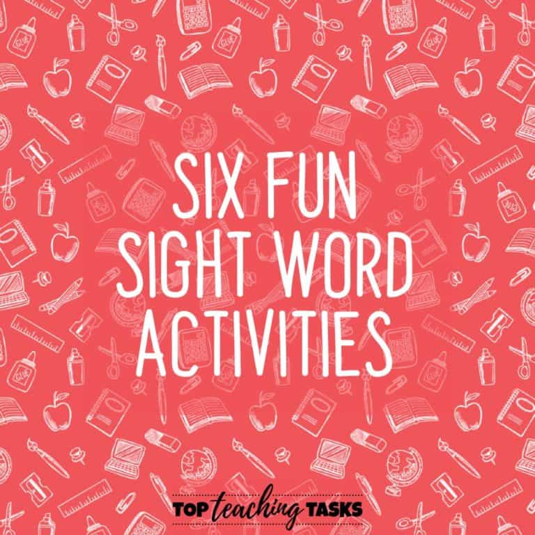 6 Fun Sight Word Activities for Early Readers