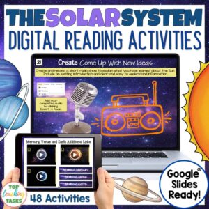 Solar System digital reading comprehension