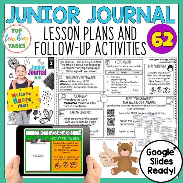 Junior Journal 62 activities