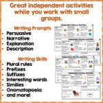 Independent Literacy Activities set three c