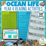 Ocean Creatures Reading Comprehension Activities Year 4