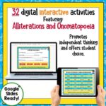 Alliteration and Onomatopoeia Activities Google Classroom 2