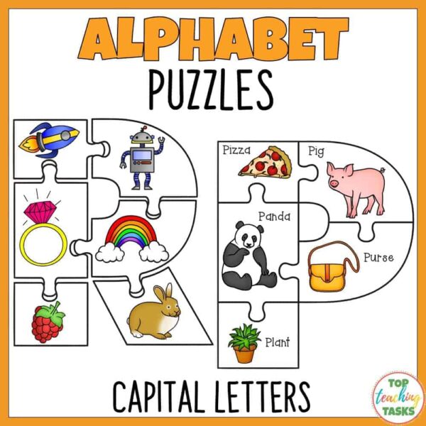 Alphabet puzzles capital letters 1