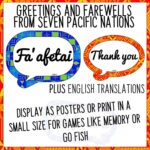 Pasifika Greetings and Farewells Classroom Display Pacific Islands one 1