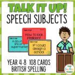 Speech Topic Cards