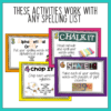 Spelling Activities For Any List of Words 2