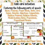 Parts of Speech Multichoice Task Cards a