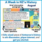 This Week in New Zealand History August a