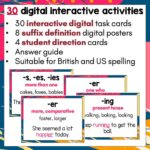 Suffixes Volume One Digital Task Cards a
