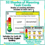 Shades of Meaning Task Cards a