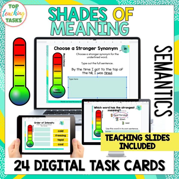 Shades of Meaning Digital Task Cards