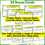 Nouns and Proper Nouns Task Cards Preview a