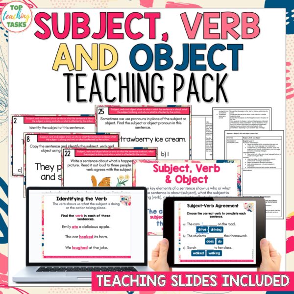 Subject Verb Object Teaching Pack