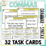 Commas Task Cards