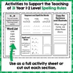 Spelling Rules Activities for Year 1-2 b