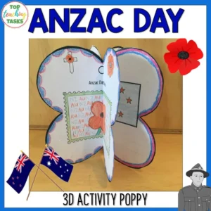 Anzac Day Poppy Activity Australia and New Zealand