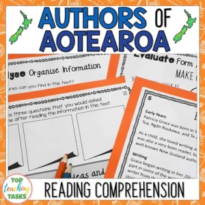 New Zealand Authors Reading Comprehension Passages and Questions