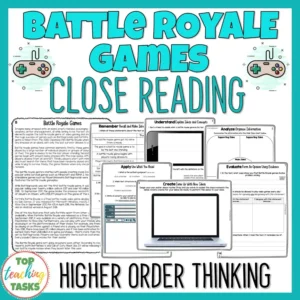 Fortnite Reading Comprehension Passages and Questions