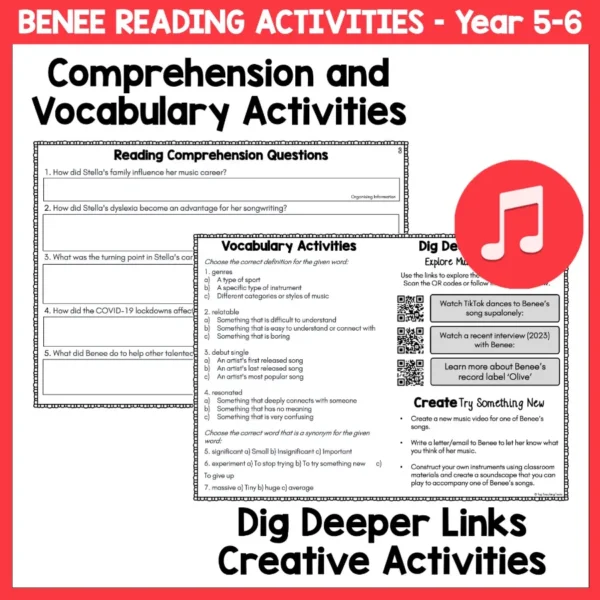 Benee-Reading-and-Literacy-Activities-e Benee-Reading-and-Literacy-Activities-e