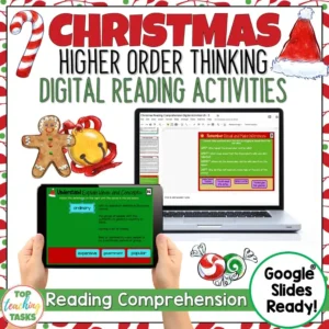 Christmas Digital Reading Comprehension Activities