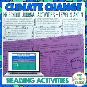Climate Change School Journal Set - Follow-Up Activities
