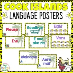 Cook Islands Greetings, Introductions, and Farewells Posters