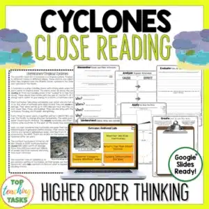 Tropical Cyclones Reading Comprehension Passages and Questions