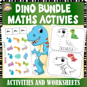 Dinosaurs Maths Activities Bundle for New Entrants