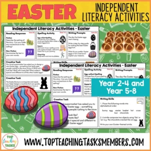 Easter Independent Literacy Activities