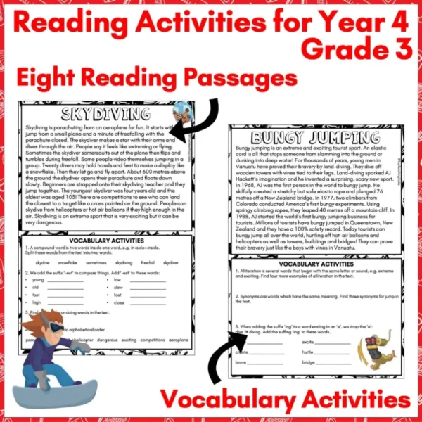 Extreme-Sports-Reading-Activities-1 Extreme-Sports-Reading-Activities-1