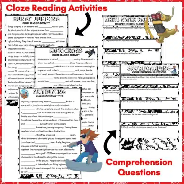 Extreme-Sports-Reading-Activities-b Extreme-Sports-Reading-Activities-b