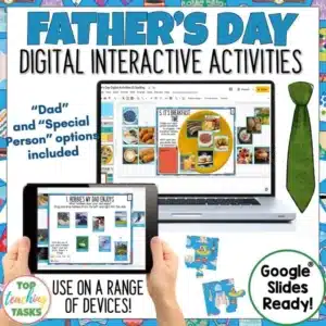 Father's Day Google Classroom Digital Activity