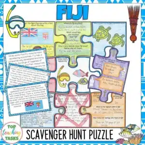 Fiji Scavenger Hunt Puzzle Activity