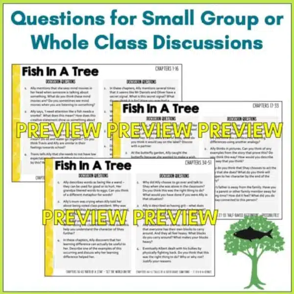 Fish-in-a-tree-novel-study Fish-in-a-tree-novel-study