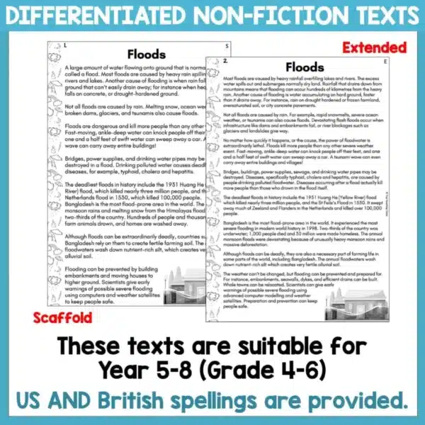 Floods-Reading-Comprehension-Activities-2 Floods-Reading-Comprehension-Activities-2