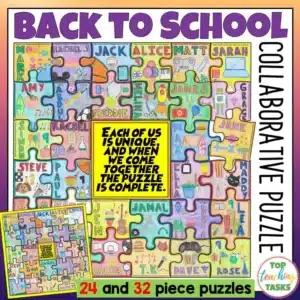Getting To Know You Collaborative Puzzle - Square shape