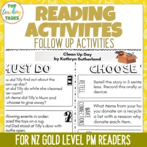Gold PM Reader Activities Level 21 and 22