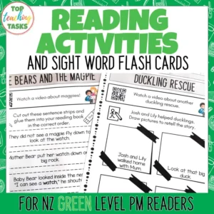 Green PM Reader Follow Up Activities Level 12, 13, and 14