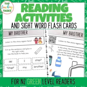 Green Ready to Read Activities Level 12, 13 and 14
