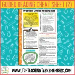 Guided Reading Cheat Sheet - Practical Guided Reading Tips