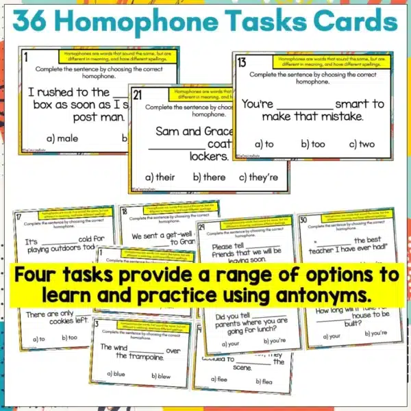 Homophones-Task-Cards-a Homophones-Task-Cards-a