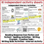 Independent-Literacy-Activities-Year-5-8-Set-three-1