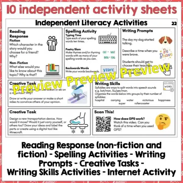 Independent-Literacy-Activities-Year-5-8-Set-three-1 Independent-Literacy-Activities-Year-5-8-Set-three-1