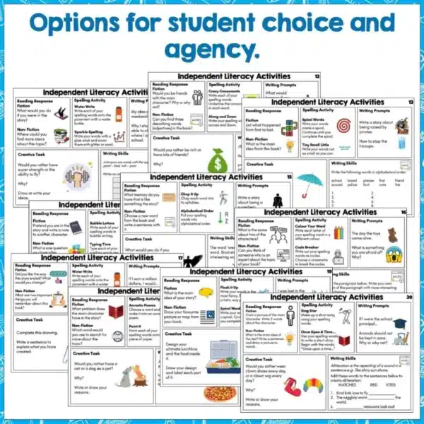 Independent-Literacy-Activities-Years-2-4-set-two-b Independent-Literacy-Activities-Years-2-4-set-two-b