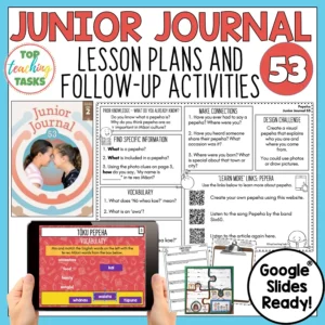 Junior Journal 53 Follow Up Activities
