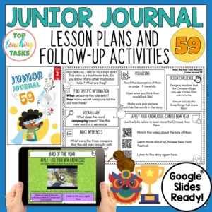 Junior Journal 59 Follow Up Activities